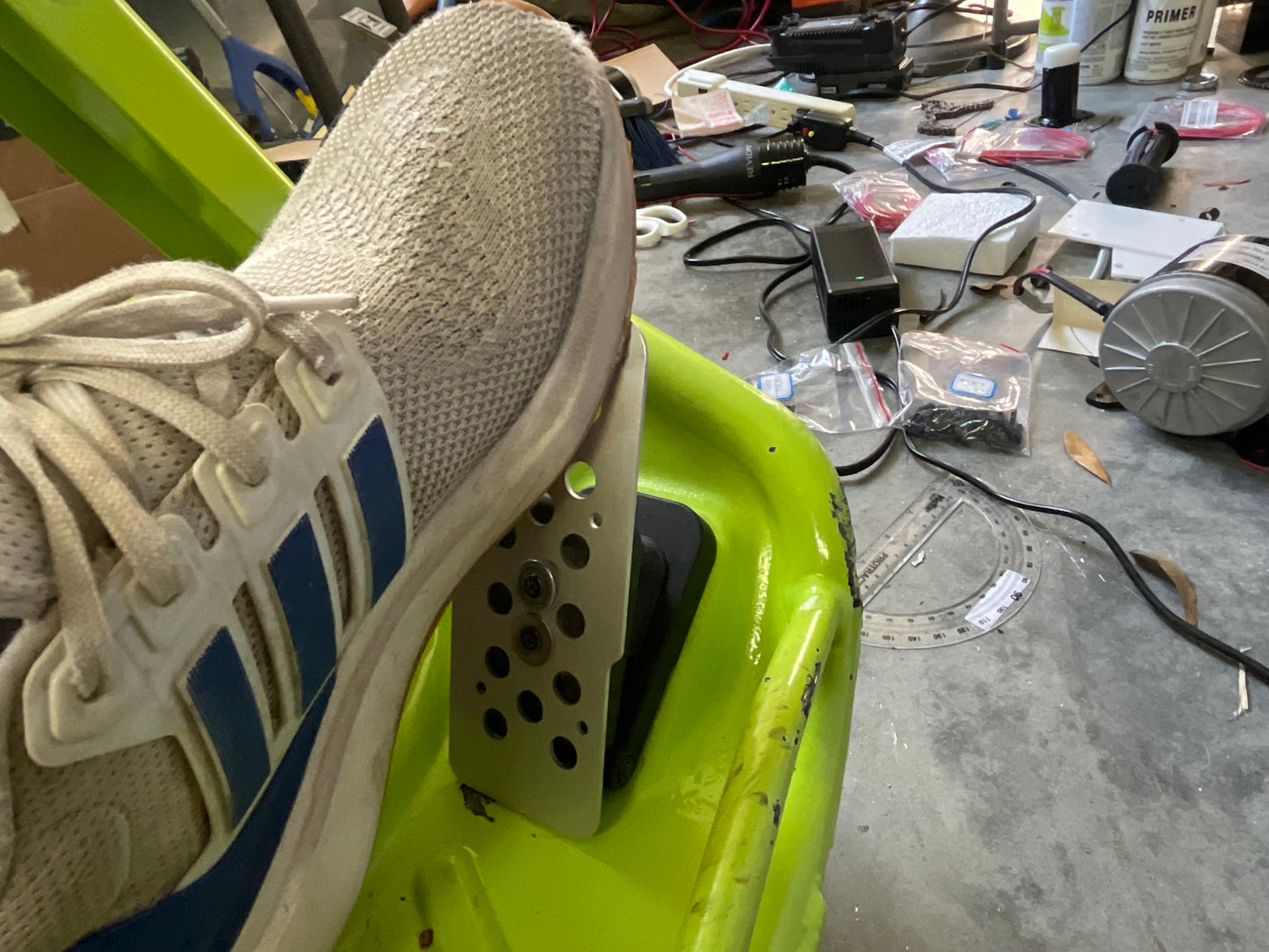 Crazy Cart gas pedal extension